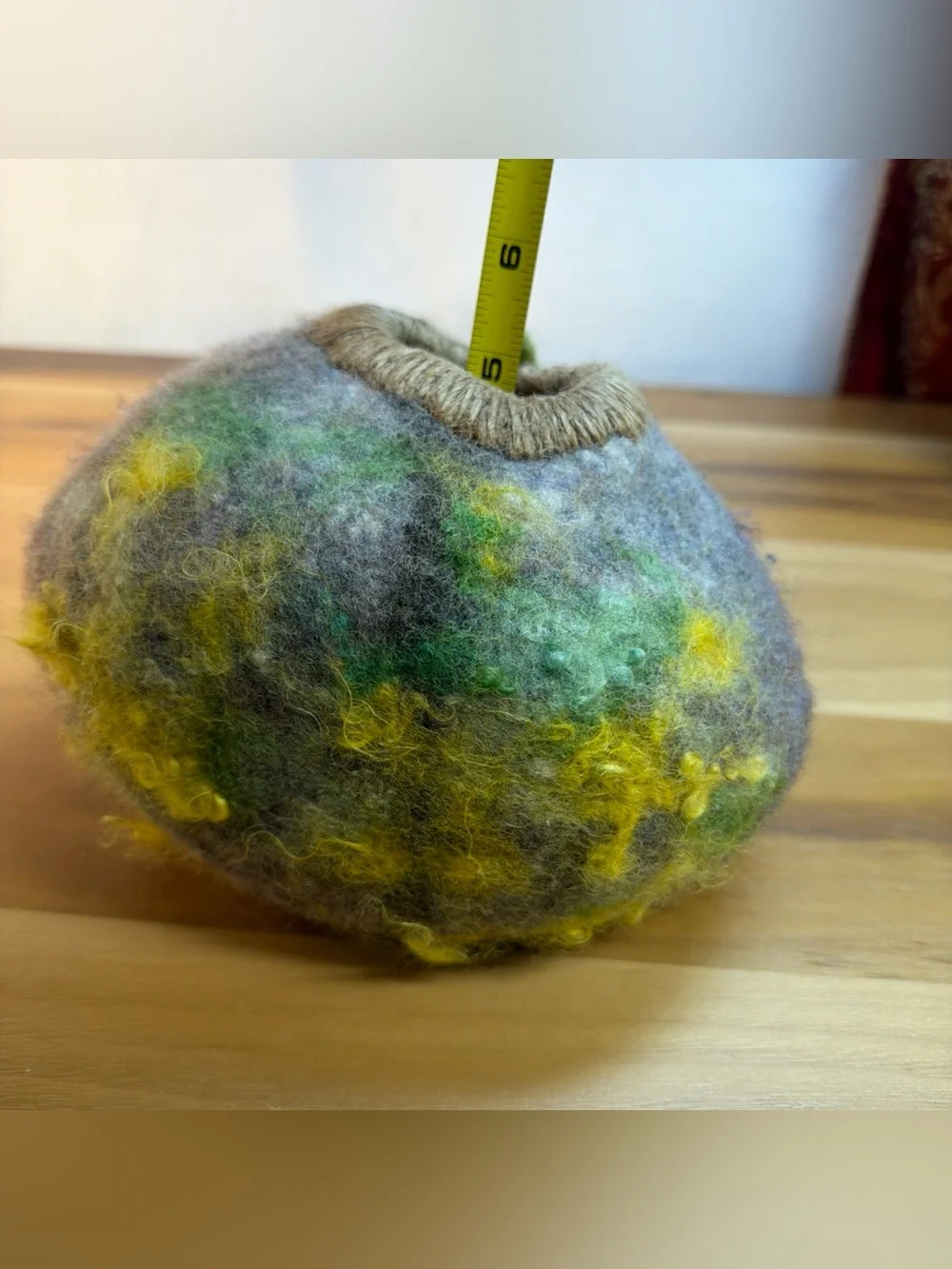 NEW Felted Wool Birdhouse, Functional for Use as Real Birdhouse Handmade.